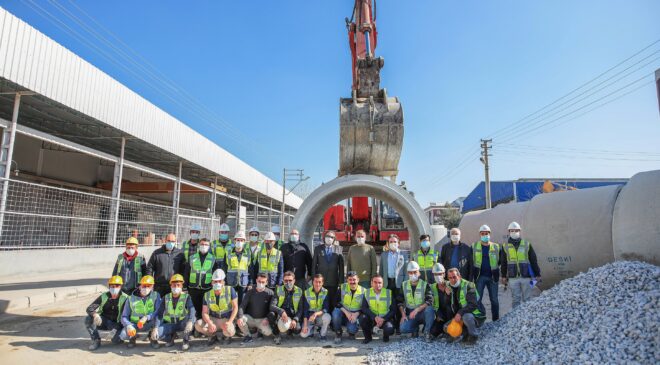BÜYÜKŞEHİR DESKİ’NİN ALTYAPI ÇALIŞMALARI ÇİN SEDDİ’Nİ AŞTI