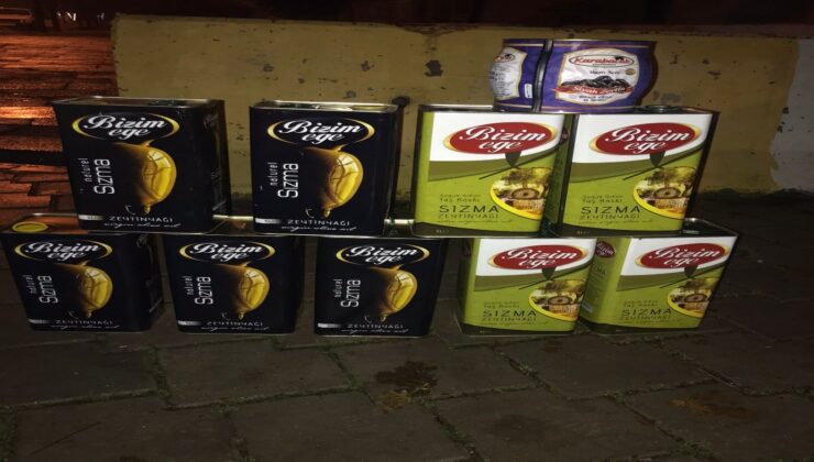 HIRSIZLAR 40 BİN TL DEĞERİNDE SANAYİ KABLOSU VE 47 LİTRE ZEYTİNYAĞIYLA YAKALANDI