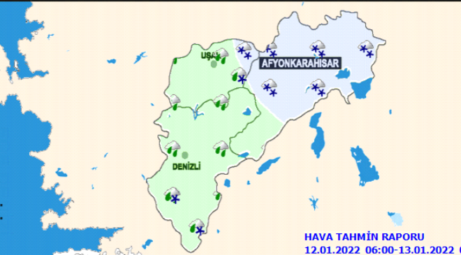 DENİZLİ’DE KAR YAĞIŞIYLA BİRLİKTE SICAKLIKLAR DÜŞECEK