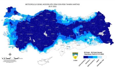 METEOROLOJİDEN DENİZLİLİ ÇİFTÇİLERE ZİRAİ DON UYARISI