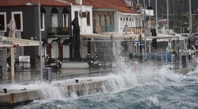 GÜNEY EGE’DE FIRTINA BEKLENİYOR