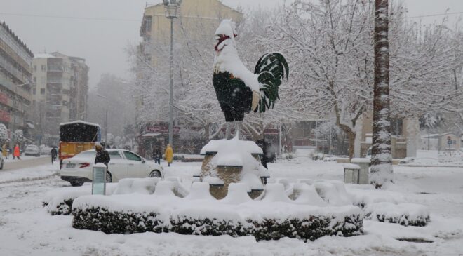 DENİZLİ’DE BEYAZ BEYAZLA BULUŞTU