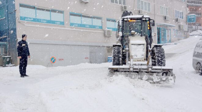 BABADAĞ’DA KAR MESAİSİ