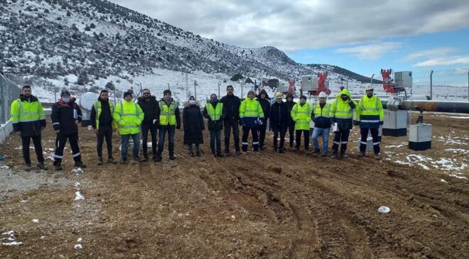 “ÇİVRİL PİG İSTASYONUNA DOĞAL GAZ ARZI SAĞLANDI”