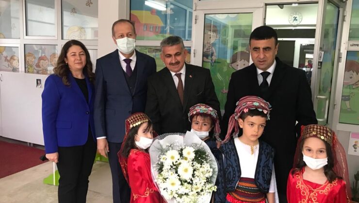 KAYMAKAM BULUT’TAN AHMET HANİFE PARALI ANAOKULUNA ZİYARET