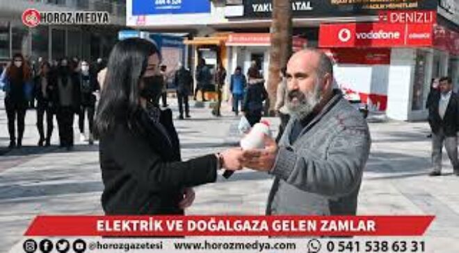ELEKTRİK VE DOĞALGAZA GELEN ZAMLARI KONUSUNDA VATANDAŞA SORDU