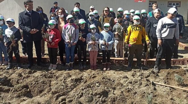 BAKLAN KAYMAKAMI ÖĞRENCİLERLE AĞAÇ DİKTİ