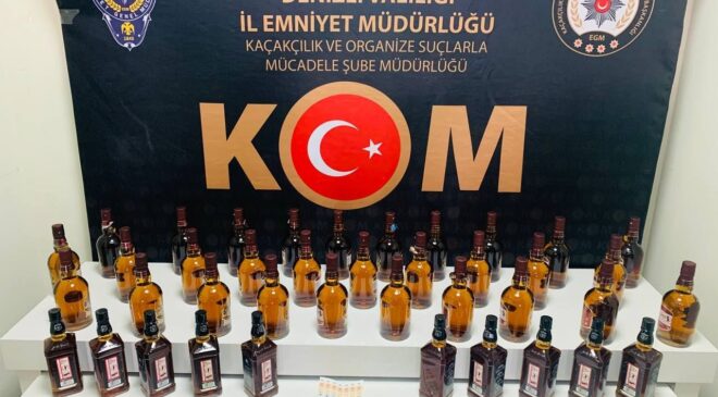 TÜTÜN VE ALKOL KAÇAKÇISI 4 ŞÜPHELİ YAKALANDI