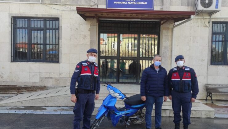 ÇALINAN MOTORUNA GERİ KAVUŞTU