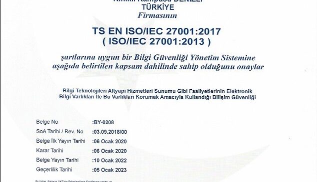 PAÜ BİLGİ GÜVENLİĞİ DENETİMLERİNİ BAŞARIYLA TAMAMLADI