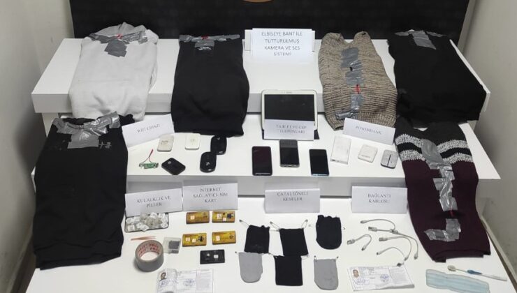 EHLİYET SINAVINDA YAKALANAN 78 PARÇALIK KOPYA DÜZENEĞİ ŞOK ETTİ