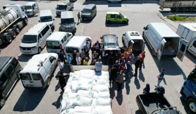 ÜRETİCİYE 27 TON UCUZ ŞEKER DAĞITILDI