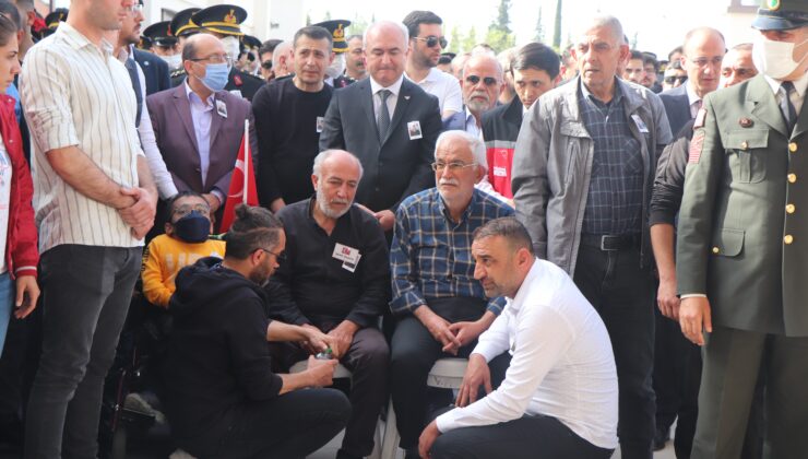 DENİZLİ ŞEHİDİNİ UĞURLADI