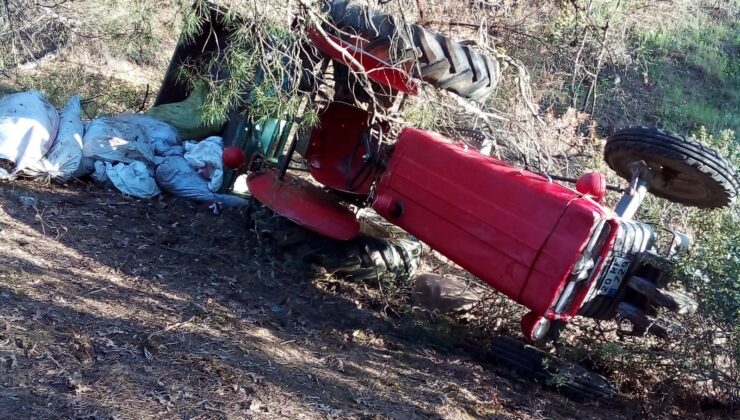 DEVRİLEN TRAKTÖRÜN ALTINDA KALAN ÇİFTÇİ AĞIR YARALANDI