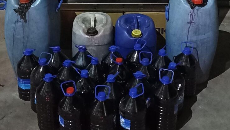 LITRELERCE KAÇAK ALKOLÜ SATAMADAN YAKALANDILAR