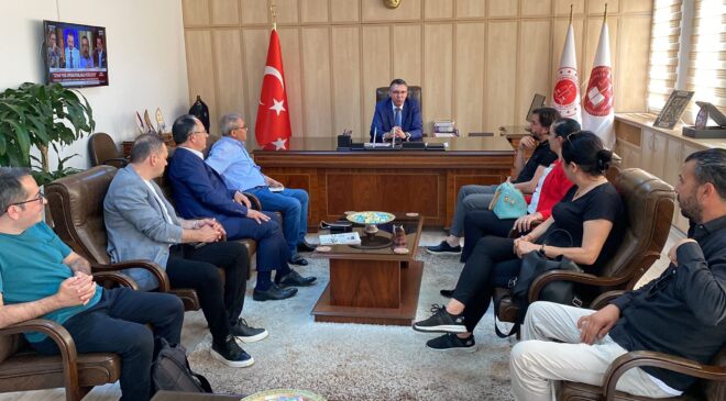 BAŞSAVCI BÖLÜKBAŞI BASIN TEMSİLCİLERİYLE BİR ARAYA GELDİ
