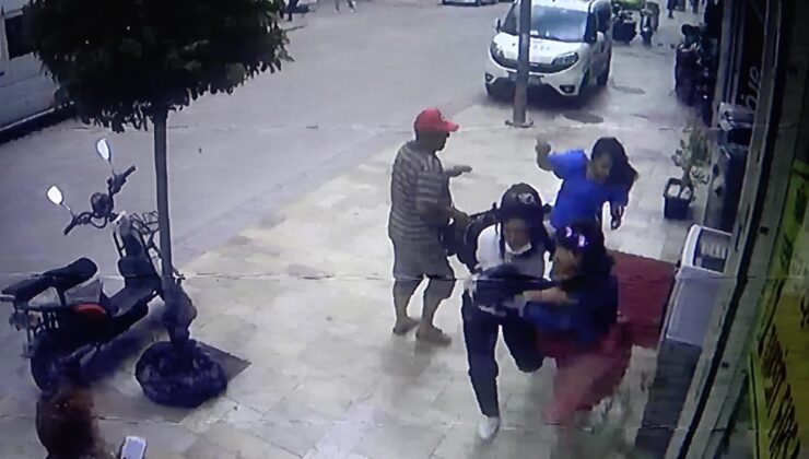 RÜZGARIN KOPARDIĞI BETON PARÇALARINDAN SANİYELERLE KURTULDULAR