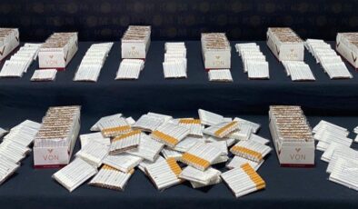 DENİZLİ’DE BİNLERCE KAÇAK SİGARA ELE GEÇİRİLDİ