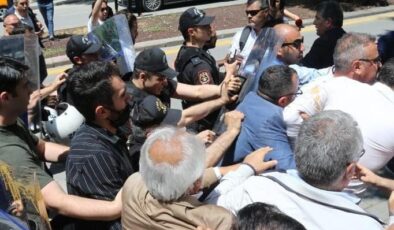 TÜİK PROTESTOSUNA POLİS MÜDAHALE ETTİ