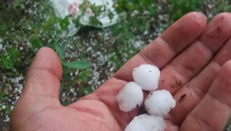 Denizli’de şiddetli yağış ve dolu yaşamı olumsuz etkiledi