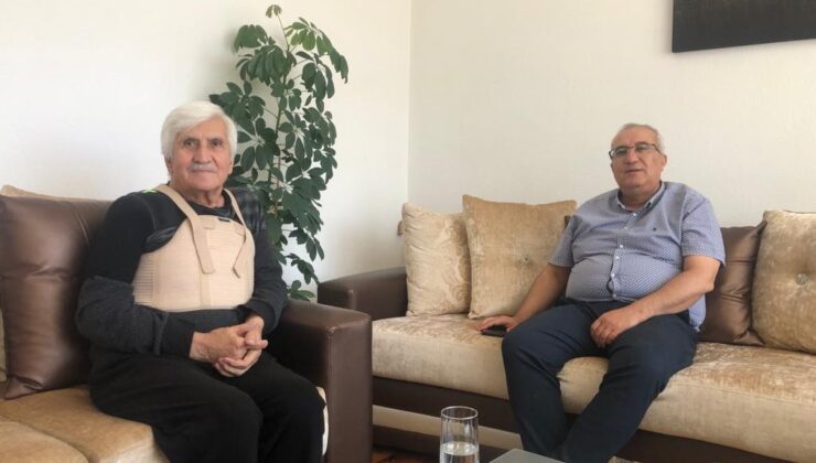 BAŞKAN ARSLAN, ESKİ BAŞKANI HASTA YATAĞINDA YALNIZ BIRAKMADI