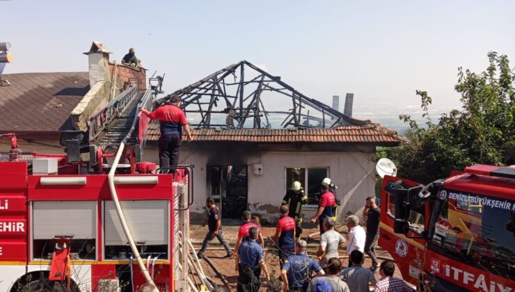 BABASINDAN MİRAS KALAN EVİ ATEŞE VERDİ