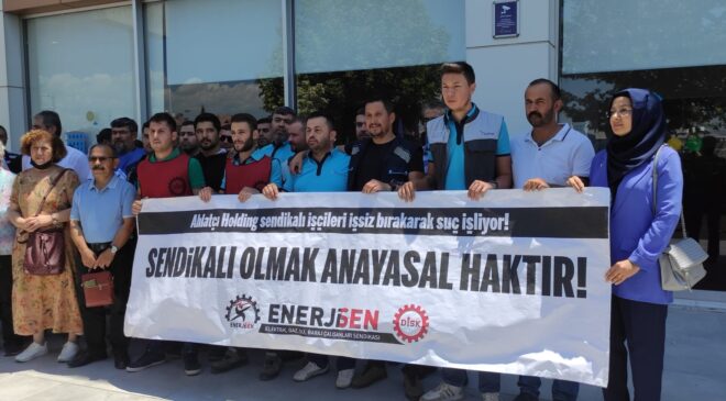 BAYRAMA GÜNLER KALA KAPI ÖNÜNE KONAN İŞÇİLERDEN ENERYA’YA ŞOK SUÇLAMA