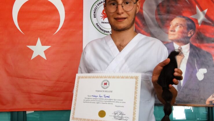 GENÇ ECZACI GÖZÜ GİBİ BAKTIĞI SAÇINI ONKOLOJİ HASTALARI İÇİN KESTİRDİ