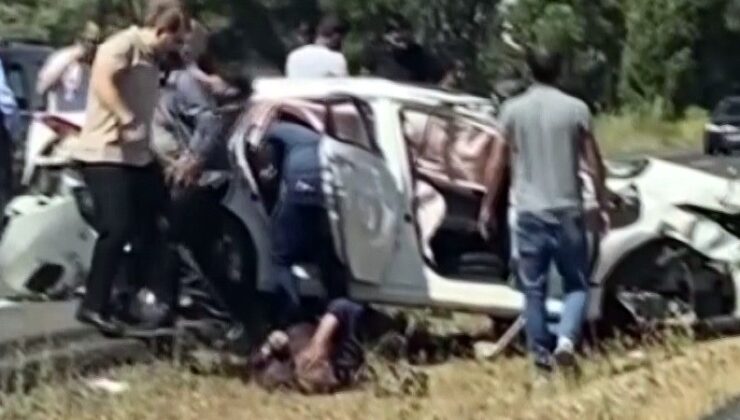 DENİZLİ’DEN AĞRI’YA GİDEN OTOMOBİL ERZURUM’DA KAZA YAPTI: 1 ÖLÜ 3 YARALI