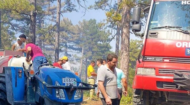 DENİZLİ’DE KORKUTAN YANGIN