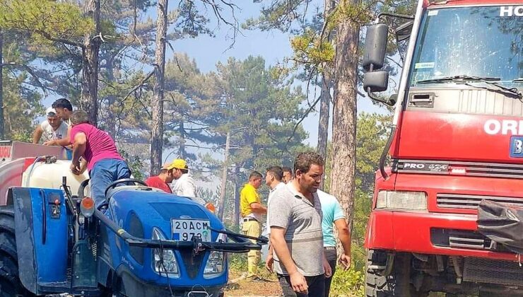 DENİZLİ’DE KORKUTAN YANGIN