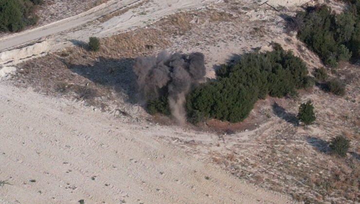 ÇİFTÇİNİN TARLASINDA BULDUĞU KURTULUŞ SAVAŞI’NDAN KALMA TOP MERMİSİ İMHA EDİLDİ