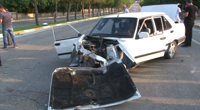 Sivil polis aracı otomobille çarpıştı: 1’i ağır 8 yaralı