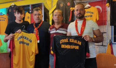 KIRALAN DEMİRSPOR’A DESTEK OLANLARA PLAKET