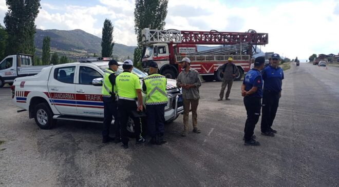 ÇAMELİ’DE TRAFİK DENETLEMESİ GERÇEKLEŞTİRİLDİ