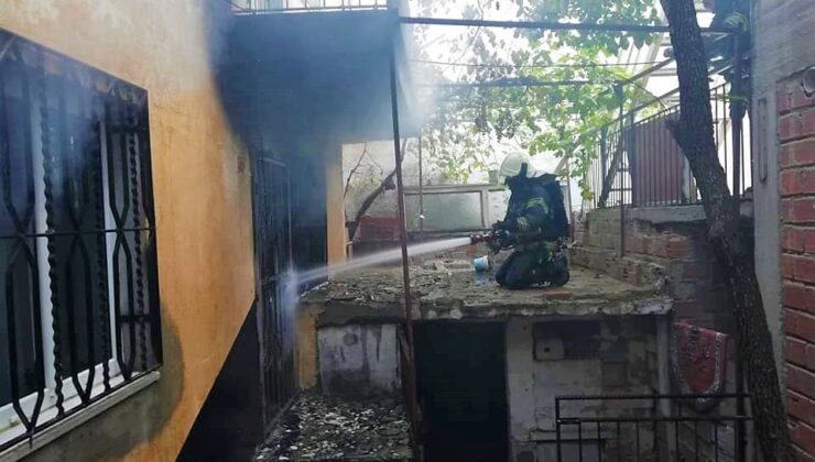 Yangın ev ve işyerini küle döndürdü