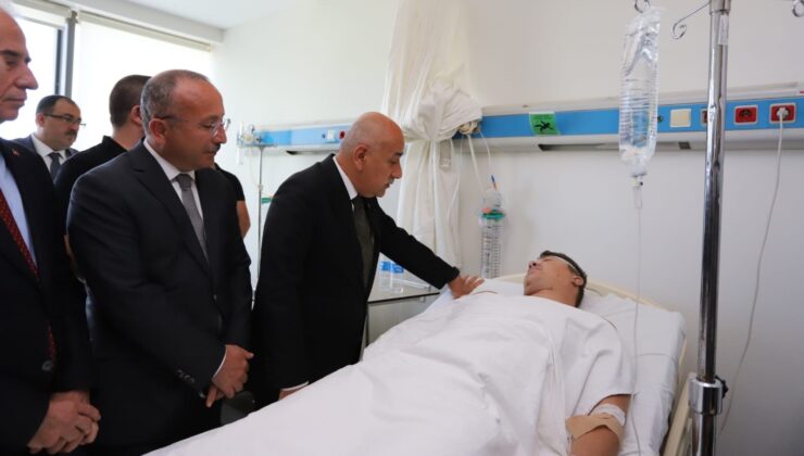 BAKAN KİRİŞÇİ YARALILARI ZİYARET ETTİ