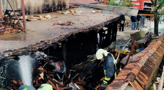 DEPO YANGINDA KULLANILAMAZ HALE GELDİ