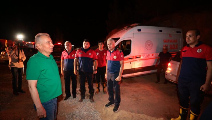 BÜYÜKŞEHİR’DEN SÖNDÜRME ÇALIŞMALARINA DESTEK