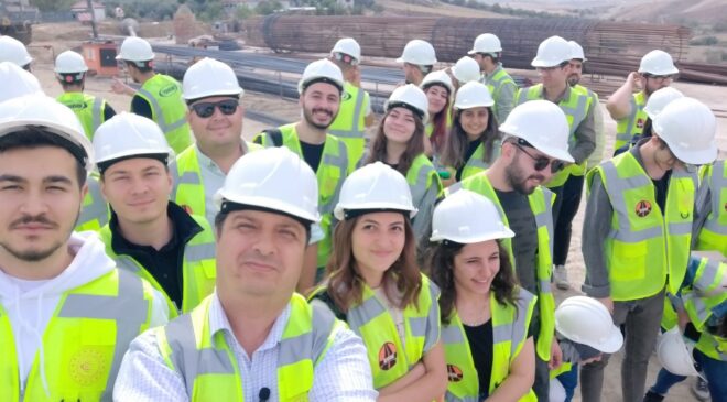 YENİ VE İLERİ İNŞAAT MÜHENDİSLİĞİNİ YERİNDE İNCELEDİLER