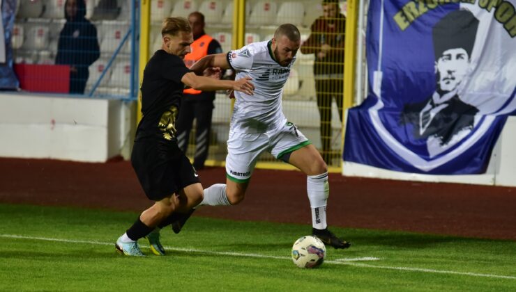 DENİZLİSPOR, ERZURUM’DAN ELİ BOŞ DÖNÜYOR