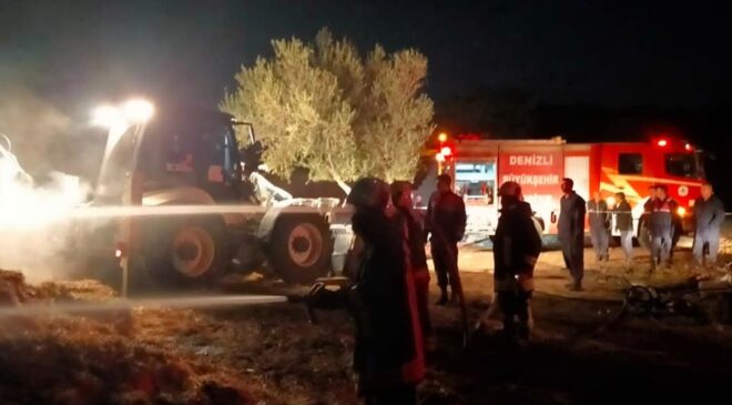 ALEV ALEV YANAN SAMANLAR GECEYİ AYDINLATTI