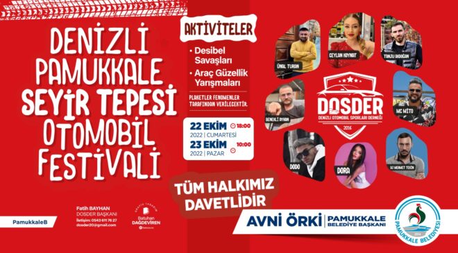 OTOMOBİL TUTKUNLARI PAMUKKALE’DE BULUŞUYOR