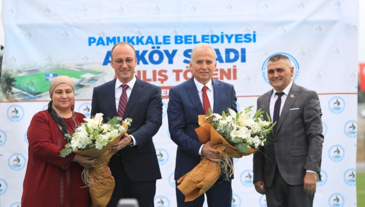 PAMUKKALE BELEDİYESİ AKKÖY STADI AÇILDI