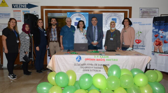 PAÜ’DE ORGAN NAKLİ HAFTASI ETKİNLİĞİ BAŞLADI