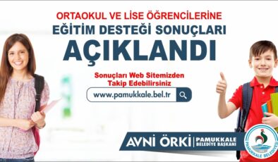 Pamukkale Belediyesi’nin eğitim yardımı sonuçları açıklandı