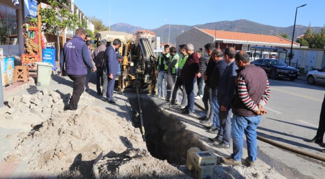 Çameli’nde doğalgaz çalışmaları başladı