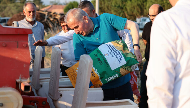 BAŞKAN ZOLAN’IN EKTİĞİ TARLANIN HASADI YAPILDI