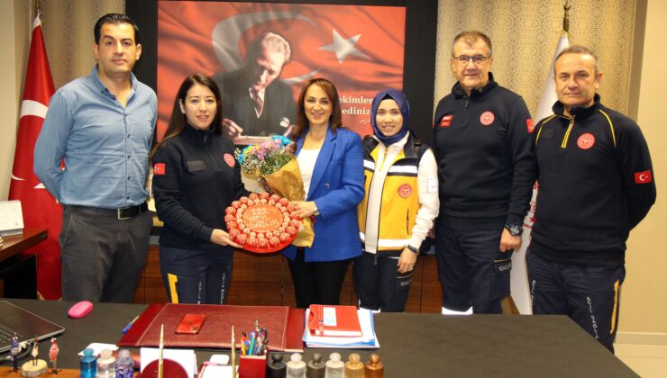 112’DEN MÜDÜR ÖZTÜRK’E ZİYARET