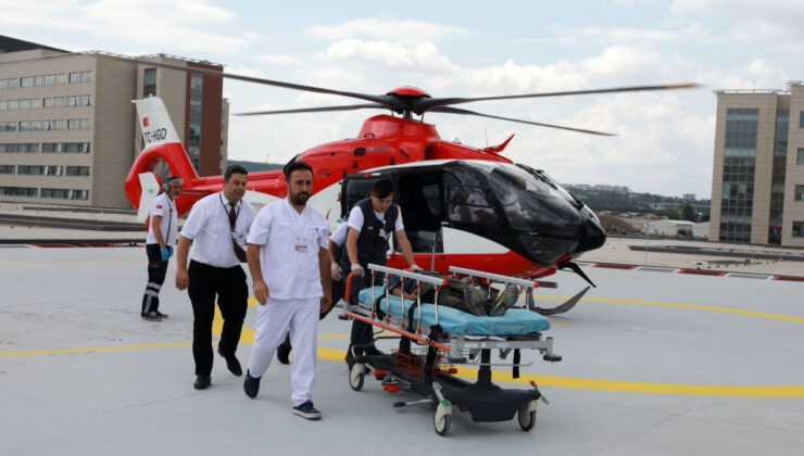 HELİKOPTER AMBULANSLA 2 BİN 330 HASTA NAKLEDİLDİ